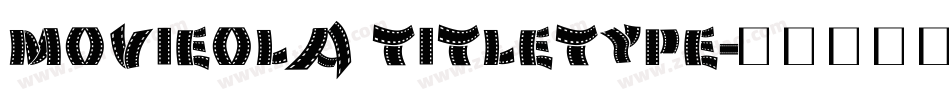 movieola titletype字体转换